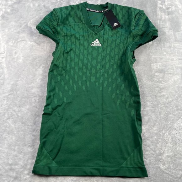 Adidas Football Jersey XL Green Techfit ClimaCool PrimeKnit AU1792 - Picture 1 of 15